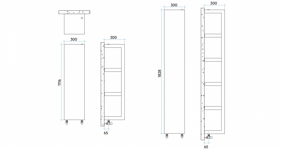 Pagina 1-CAD-PDF Calorifer baie VON LORCH Detaliu de produs Quadraqua 