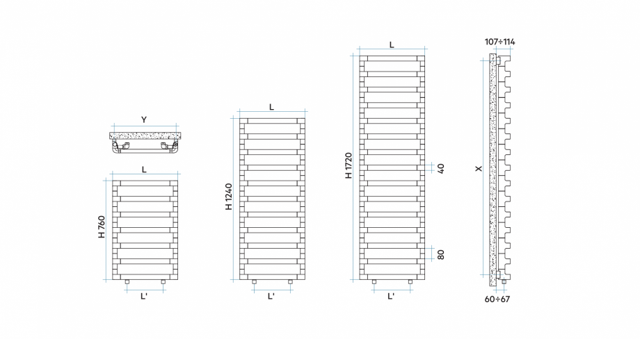 Pagina 1-CAD-PDF Calorifer baie VON LORCH Detaliu de produs Step B 