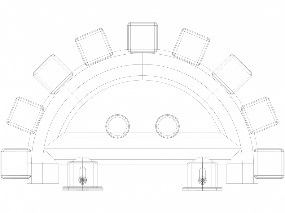 Pagina 1-CAD-DWG Calorifer baie WGVER170028-ZX VON LORCH Detaliu de produs Triga 