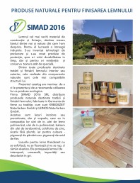 Produse pentru protectia lemnului  SIMAD 2016
