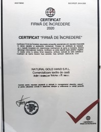 Certificat - Firma de incredere - 2020 - NATURAL GOLD HAND 