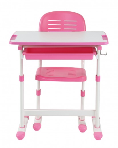 Set birou si scaun copii ergonomic reglabil in inaltime ErgoK SOL Roz SOL Roz Set birou