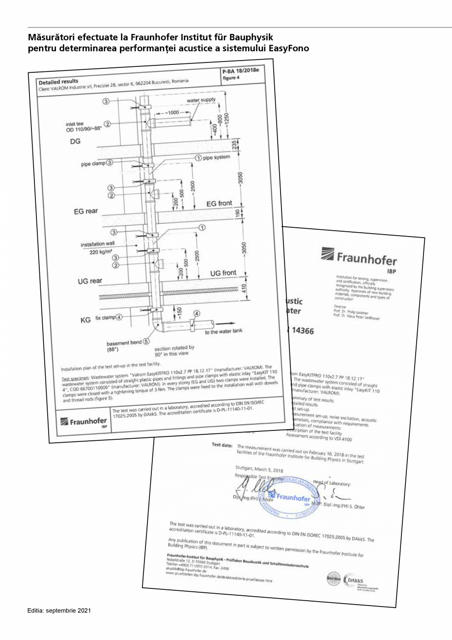 Pagina 2 - Sistem fonoabsorbant pentru canalizare interioara Easy FONO VALROM Catalog, brosura...