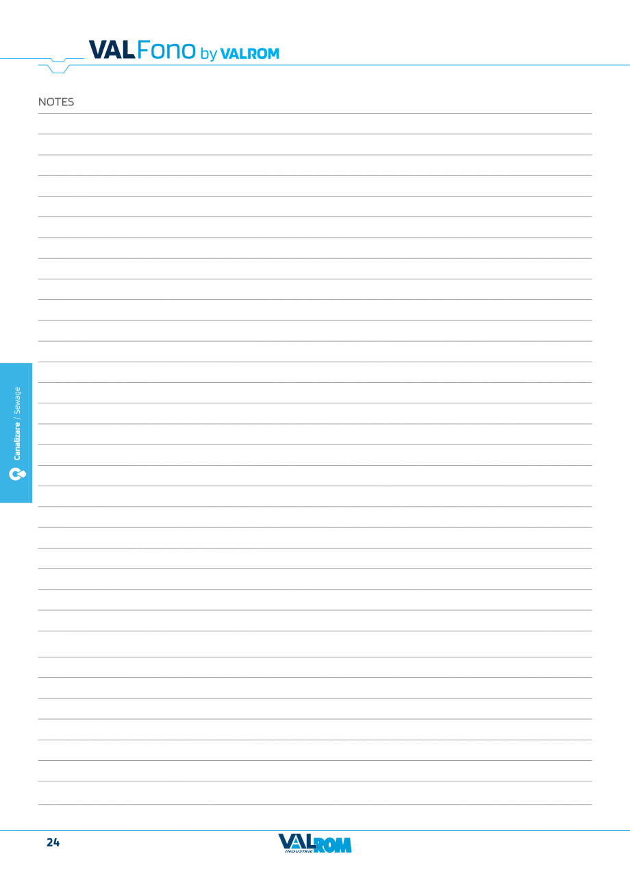Pagina 24-Sistem fonoabsorbant pentru canalizare interioara VALFono VALROM Catalog, brosura Engleza, Romana ...
