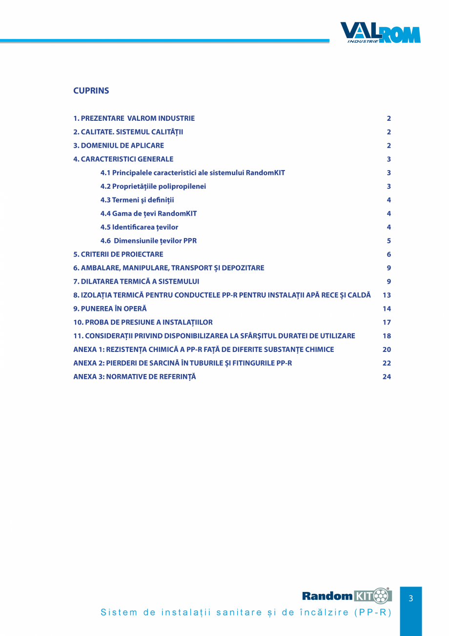 Pagina 3-Carte_tehnica - Sistem de instalații sanitare și de încălzire VALROM Fisa tehnica Romana...