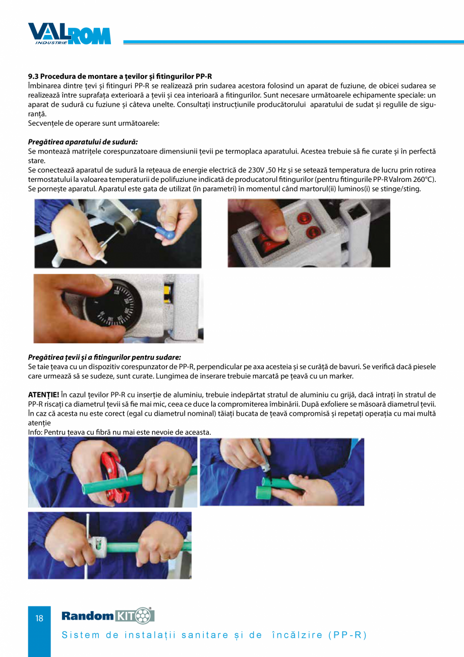 Pagina 18-Carte_tehnica - Sistem de instalații sanitare și de încălzire VALROM Fisa tehnica Romana n ...
