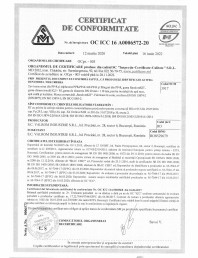 Certificat de conformitate OC ICC 16 A0006572-20 - Țevi și fitinguri din polipropilena