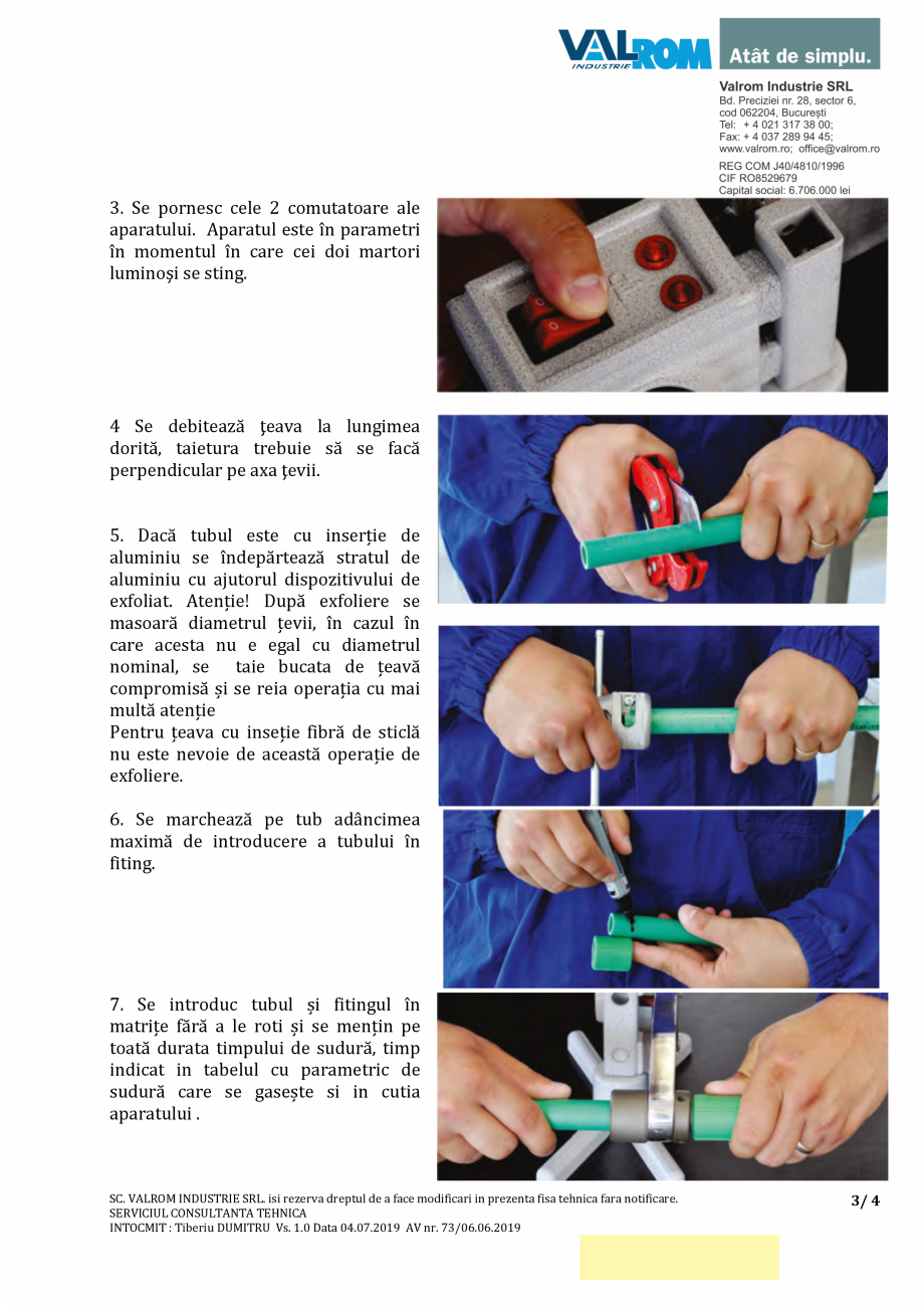 Pagina 3-Robinet trecere ventil cu rozeta cromata PPR- VLR - RAND38x80020000 VALROM Fisa tehnica Romana a
...