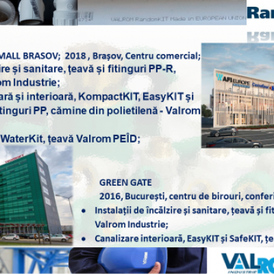 VALROM Referințe - AFI MALL Brașov GREEN GATE - Tevi si fitinguri din PP-R pentru incalzire