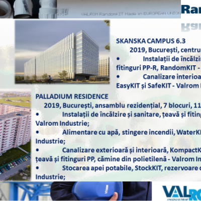 VALROM Referințe - Skanska Campus Paladium Residence - Tevi si fitinguri din PP-R pentru incalzire si