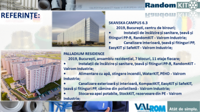 Referințe - Skanska Campus, Paladium Residence Lucrări de referință - Sistemul RandomKIT