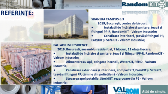 VALROM Referințe - Skanska Campus Paladium Residence - Tevi si fitinguri din PP-R pentru incalzire si