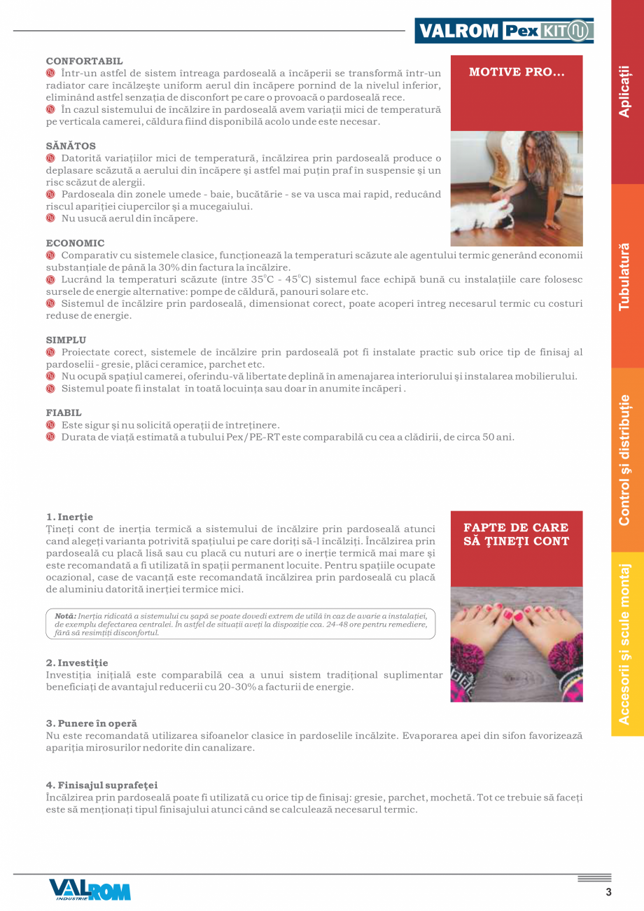 Pagina 5-Incalzire prin pardoseala VALROM PexKIT 50 mp, PexKIT 60 mp, PexKIT 70 mp, PexKIT 80 mp, PexKIT 90...