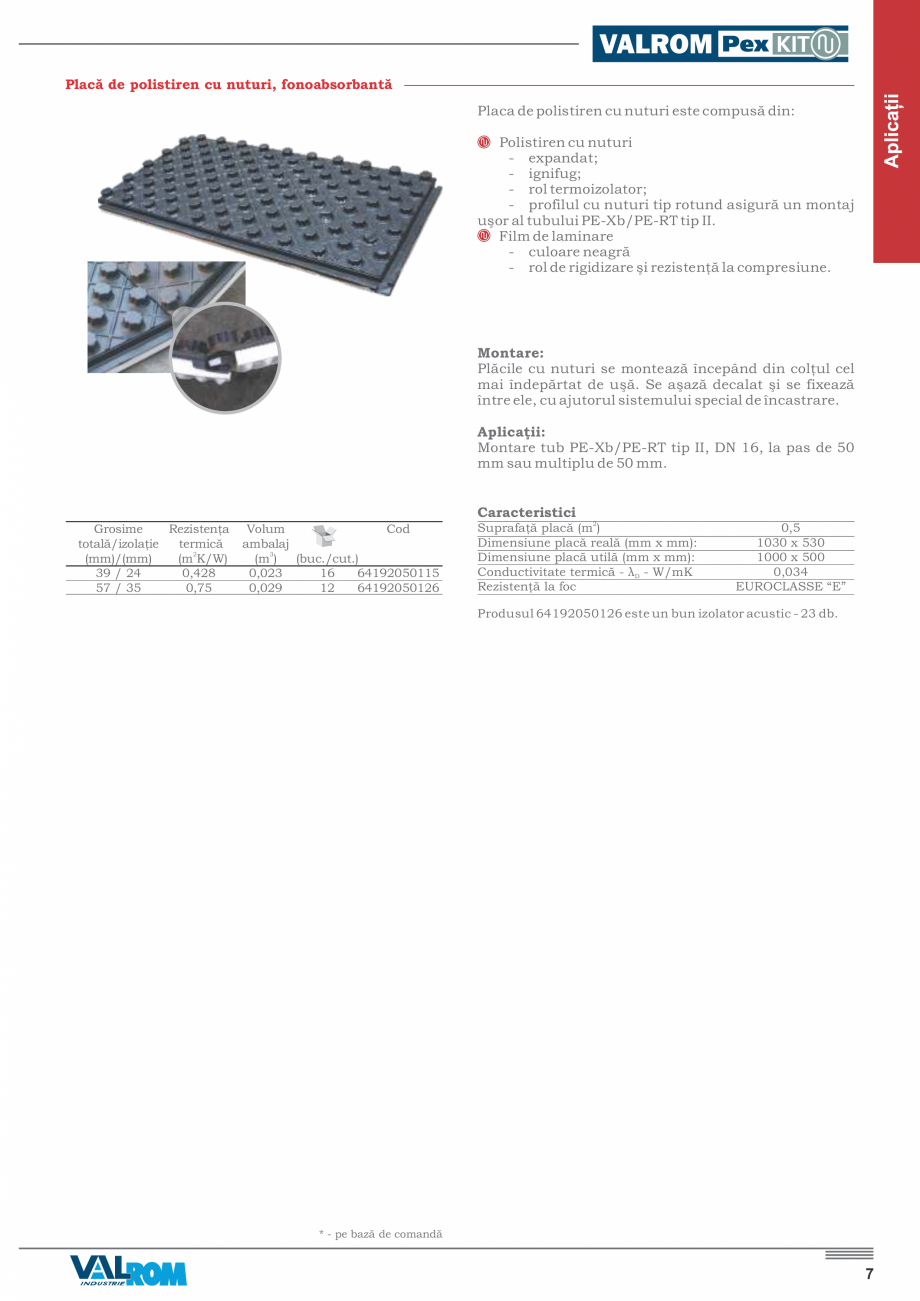 Pagina 9-Incalzire prin pardoseala VALROM PexKIT 50 mp, PexKIT 60 mp, PexKIT 70 mp, PexKIT 80 mp, PexKIT 90...