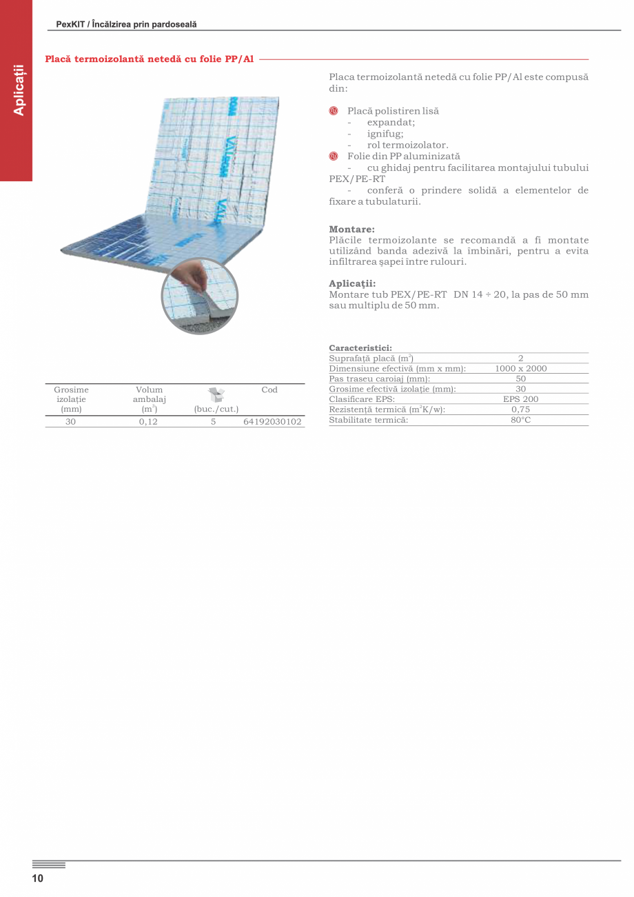 Pagina 12-Incalzire prin pardoseala VALROM PexKIT 50 mp, PexKIT 60 mp, PexKIT 70 mp, PexKIT 80 mp, PexKIT 90...