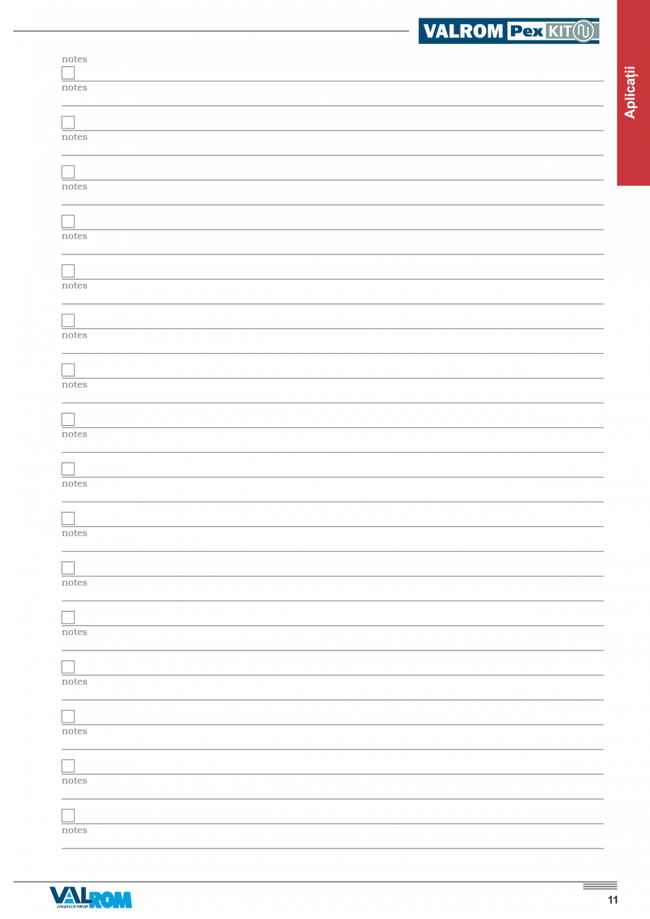 Pagina 13-Incalzire prin pardoseala VALROM PexKIT 50 mp, PexKIT 60 mp, PexKIT 70 mp, PexKIT 80 mp, PexKIT 90...