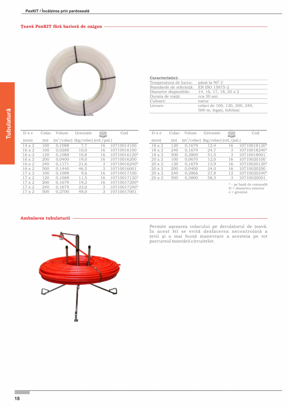 Pagina 20-Incalzire prin pardoseala VALROM PexKIT 50 mp, PexKIT 60 mp, PexKIT 70 mp, PexKIT 80 mp, PexKIT 90...