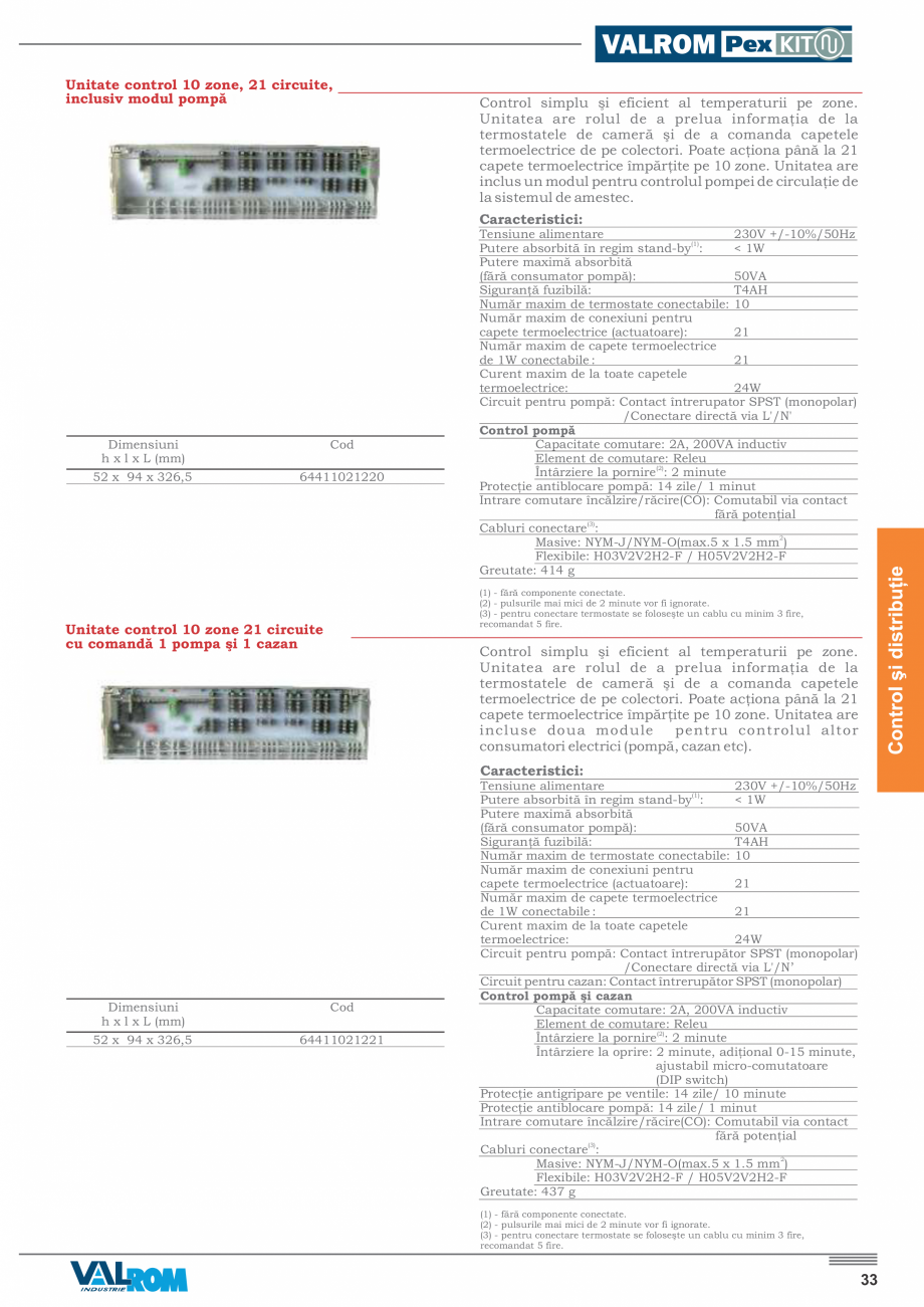 Pagina 35-Incalzire prin pardoseala VALROM PexKIT 50 mp, PexKIT 60 mp, PexKIT 70 mp, PexKIT 80 mp, PexKIT 90...