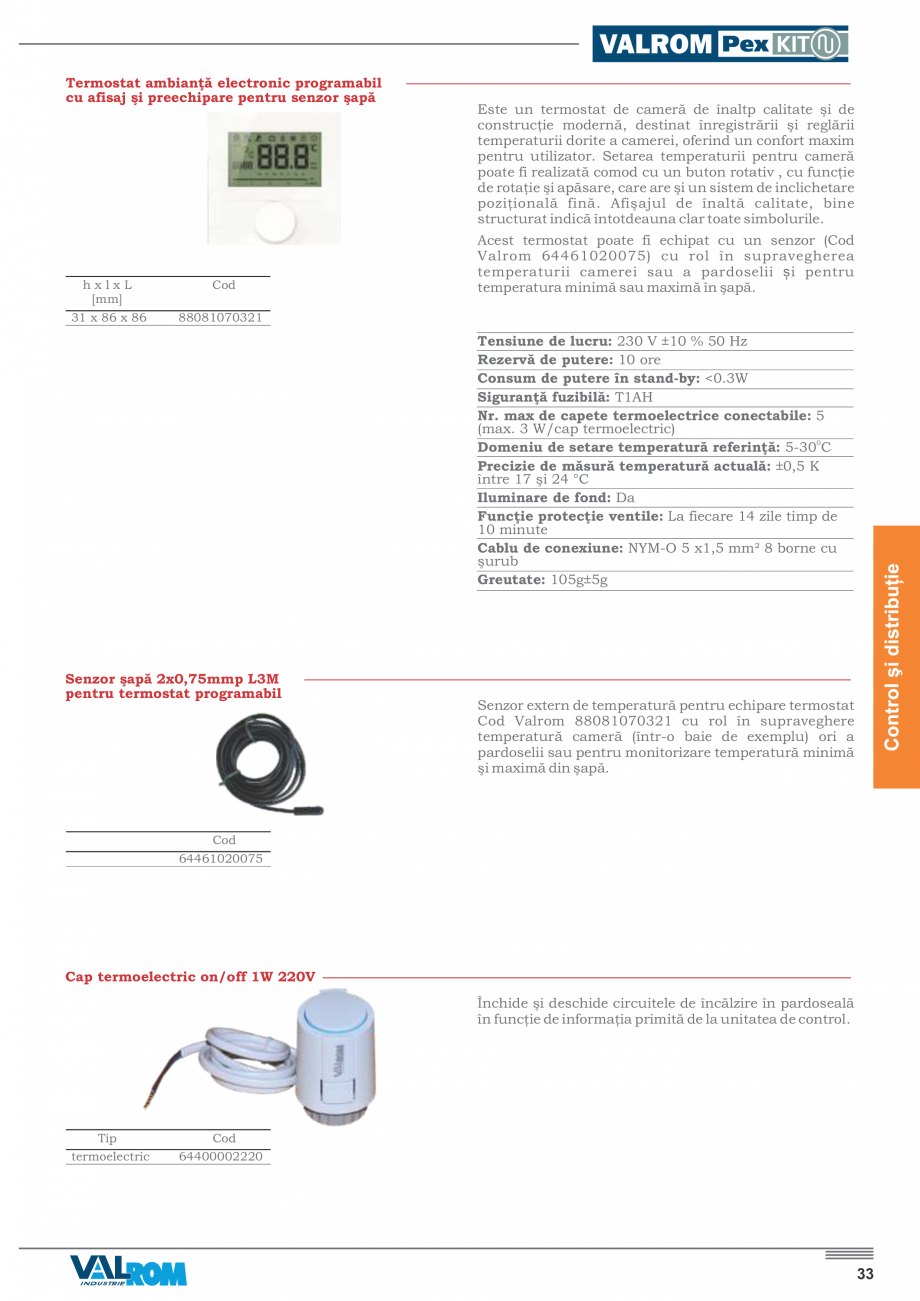 Pagina 37-Incalzire prin pardoseala VALROM PexKIT 50 mp, PexKIT 60 mp, PexKIT 70 mp, PexKIT 80 mp, PexKIT 90...