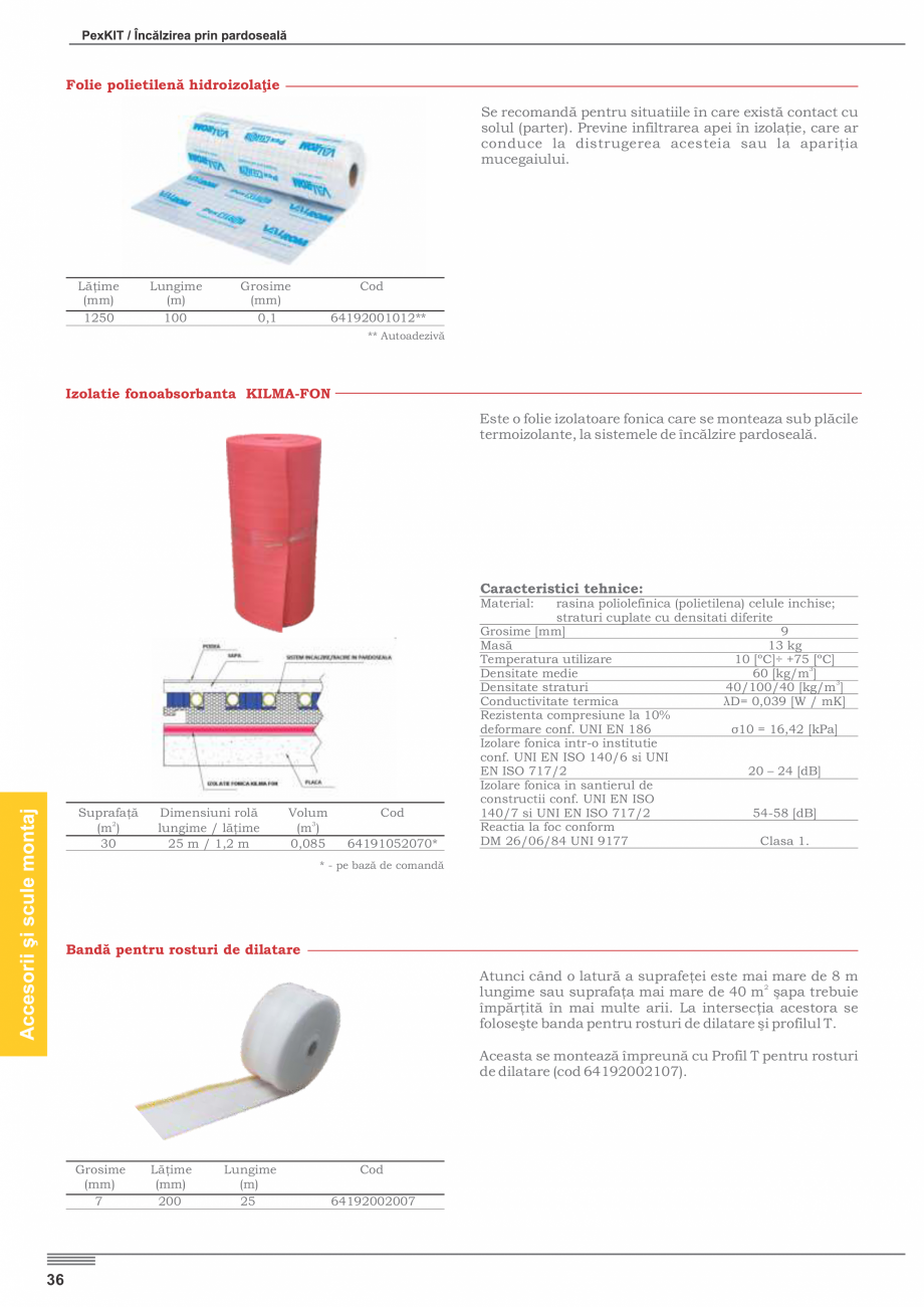 Pagina 40-Incalzire prin pardoseala VALROM PexKIT 50 mp, PexKIT 60 mp, PexKIT 70 mp, PexKIT 80 mp, PexKIT 90...