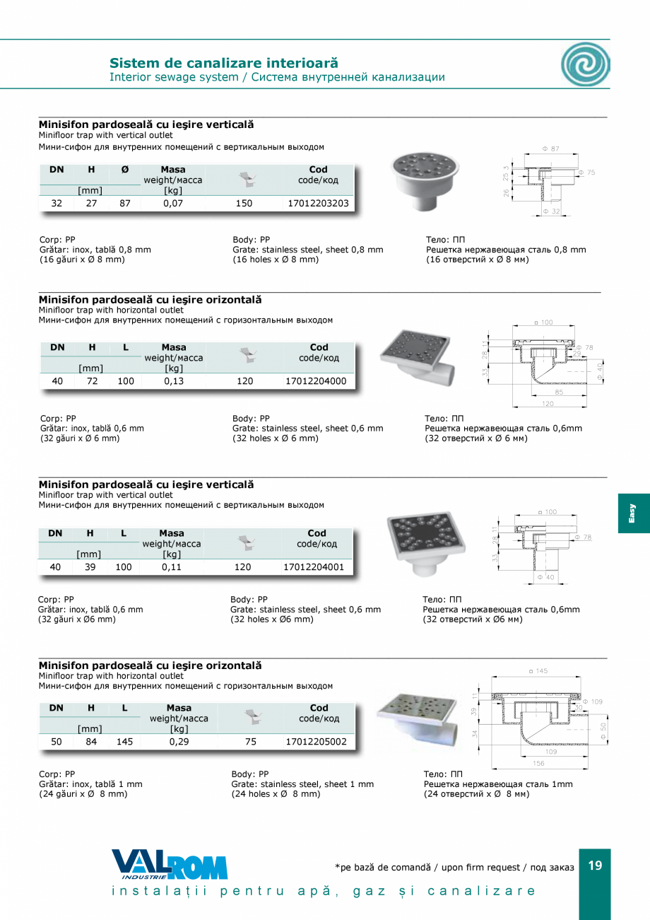 Pagina 19-EasyKIT - Sistem de canalizare interioara VALROM Catalog, brosura Romana...