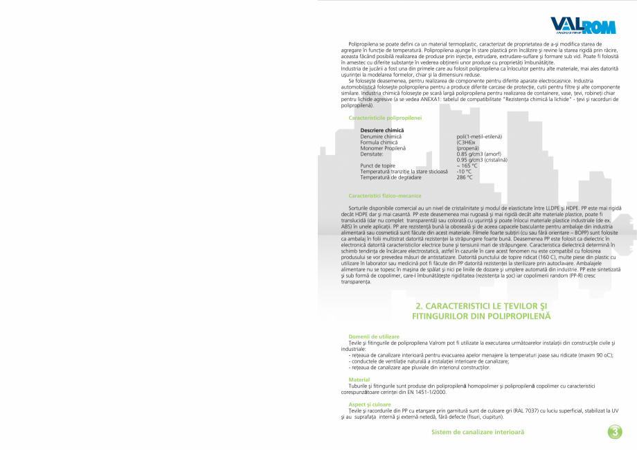 Pagina 5-Carte tehnica EasyKit - Sistem de canalizare interioara  VALROM Fisa tehnica Romana 