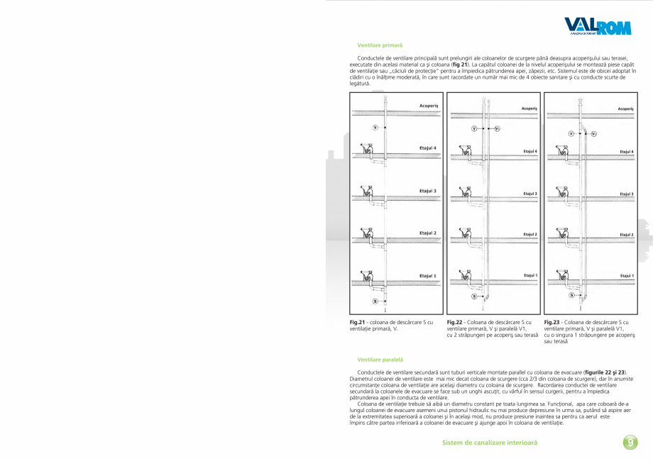Pagina 11-Carte tehnica EasyKit - Sistem de canalizare interioara  VALROM Fisa tehnica Romana 