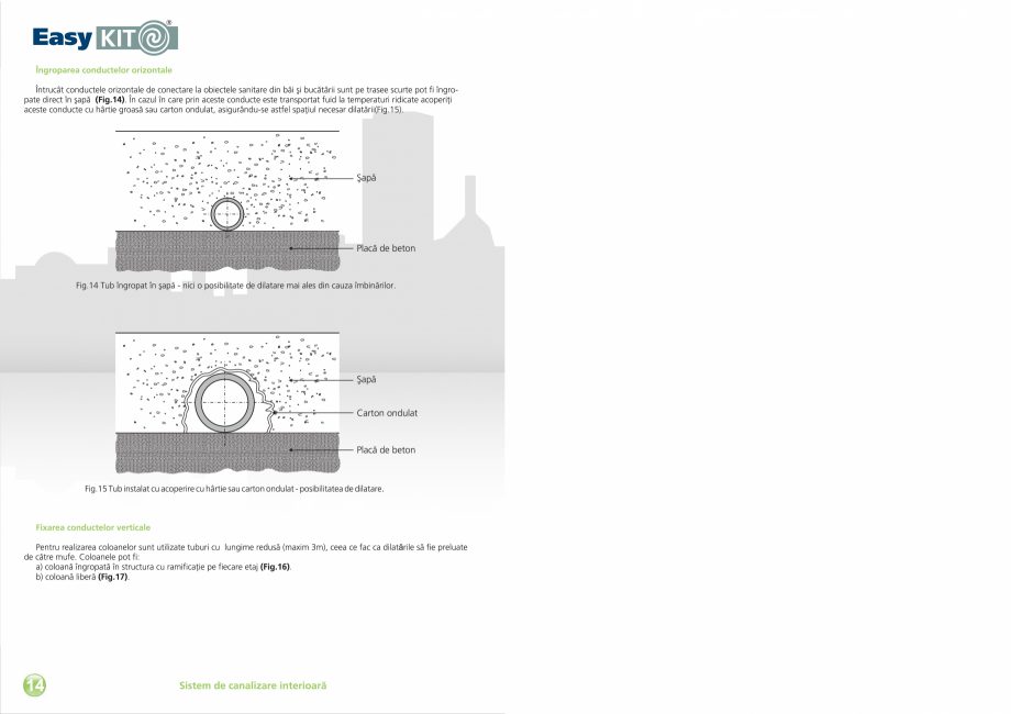 Pagina 16-Carte tehnica EasyKit - Sistem de canalizare interioara  VALROM Fisa tehnica Romana 