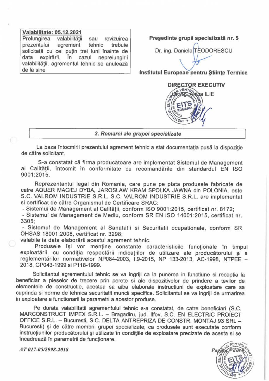 Pagina 9-Aviz tehnic nr 02-158-22.09.2020 - Piese de trecere prin perete si plansee si dispozitive de...