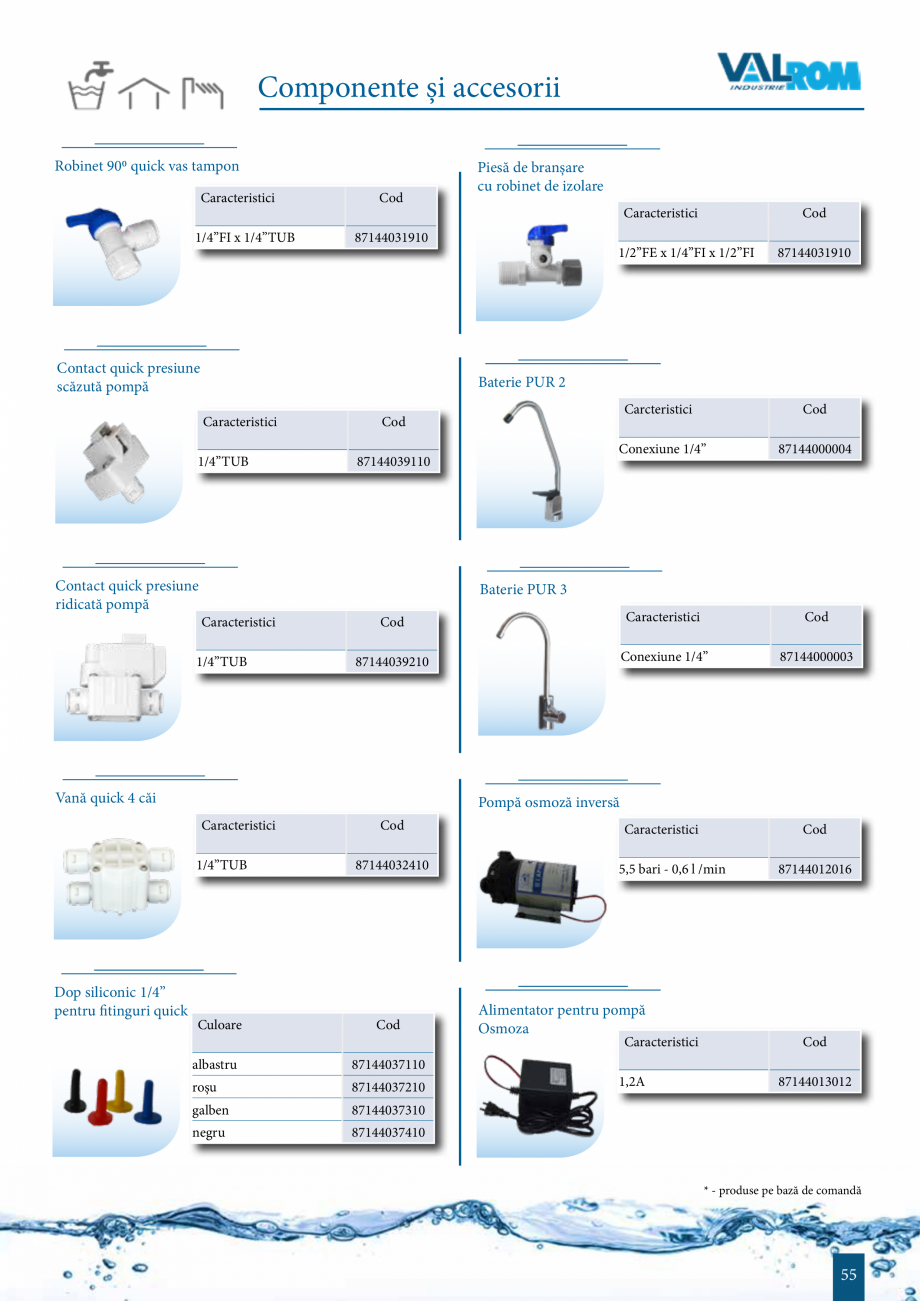 Pagina 55-Sisteme de filtrare si tratare apa potabila aquaPur VALROM Catalog, brosura Romana i de spălat rufe...