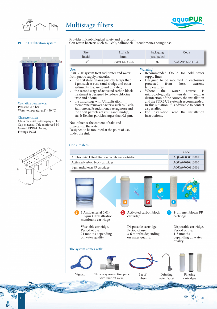 Pagina 15-Catalog - Sisteme de filtrare si tratare apa potabila VALROM Catalog, brosura Engleza 
Size
...