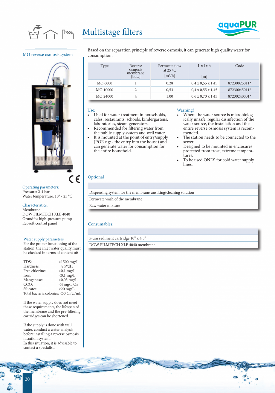 Pagina 19-Catalog - Sisteme de filtrare si tratare apa potabila VALROM Catalog, brosura Engleza 
36
...
