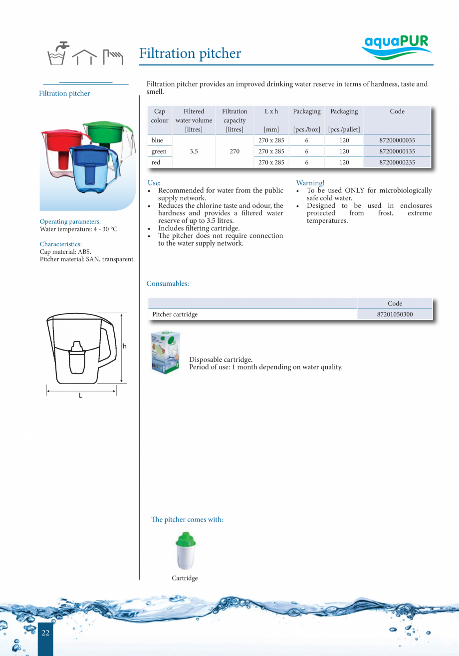 Pagina 21-Catalog - Sisteme de filtrare si tratare apa potabila VALROM Catalog, brosura Engleza r and water...