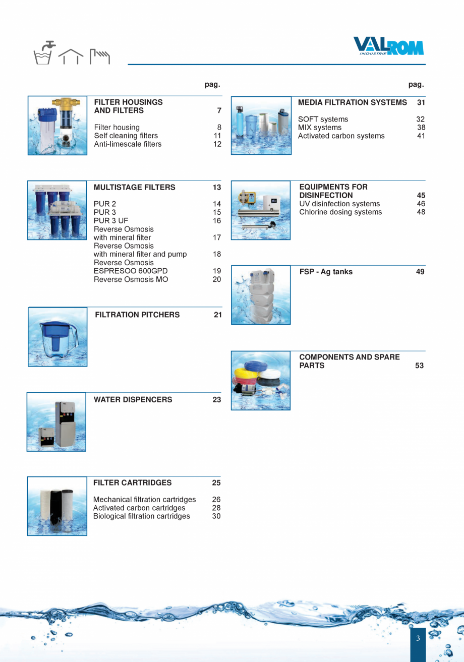 Pagina 30-Catalog - Sisteme de filtrare si tratare apa potabila VALROM Catalog, brosura Engleza 4 treatment...