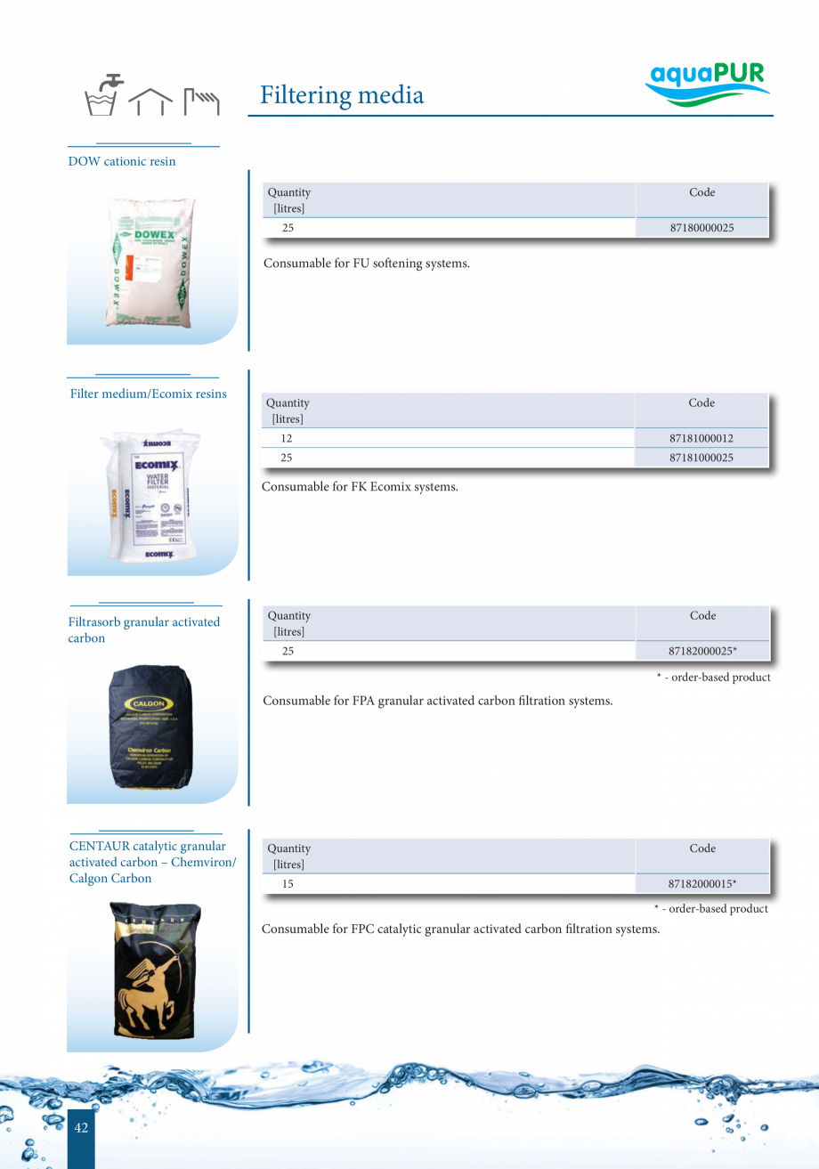 Pagina 42-Catalog - Sisteme de filtrare si tratare apa potabila VALROM Catalog, brosura Engleza t is...