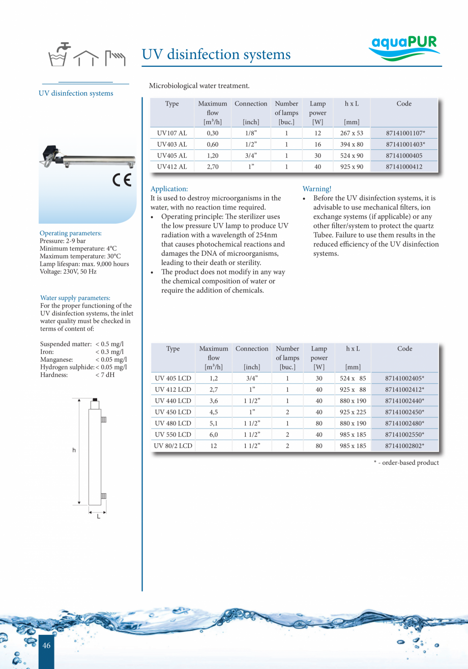 Pagina 46-Catalog - Sisteme de filtrare si tratare apa potabila VALROM Catalog, brosura Engleza s
Eliminate...