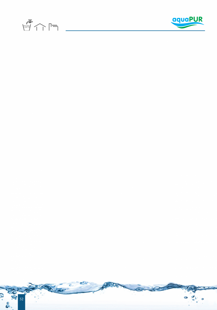 Pagina 52-Catalog - Sisteme de filtrare si tratare apa potabila VALROM Catalog, brosura Engleza he risk of...