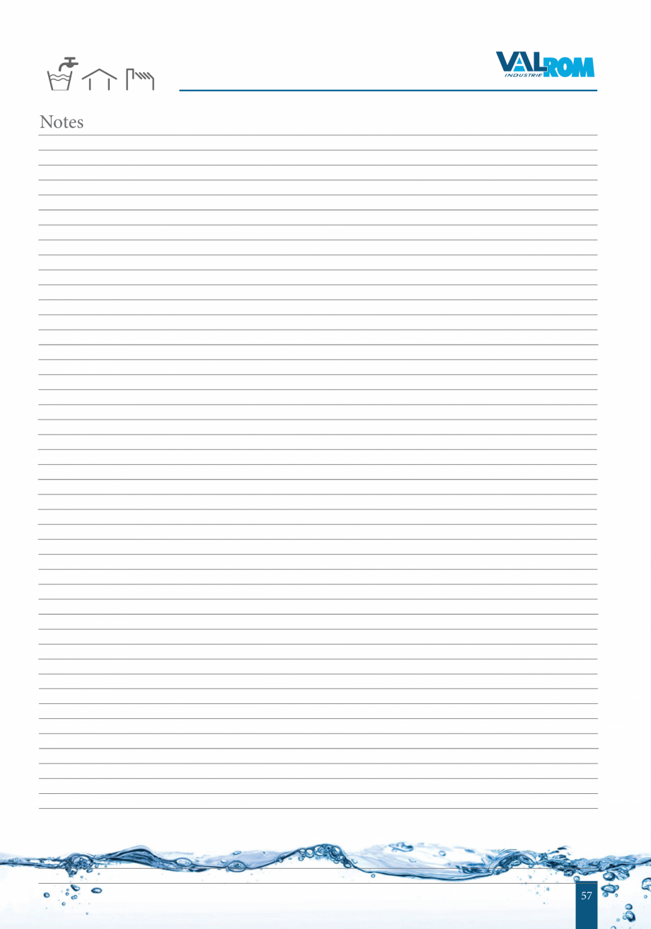 Pagina 57-Catalog - Sisteme de filtrare si tratare apa potabila VALROM Catalog, brosura Engleza s, sinks and...