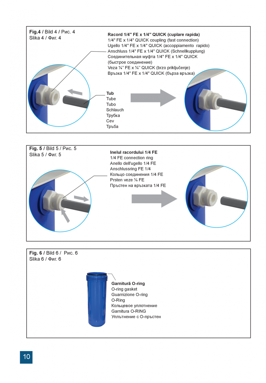 Pagina 10 - Instructiuni de utilizare si montaj a sistemelor de filtrare PUR pentru apa potabila...