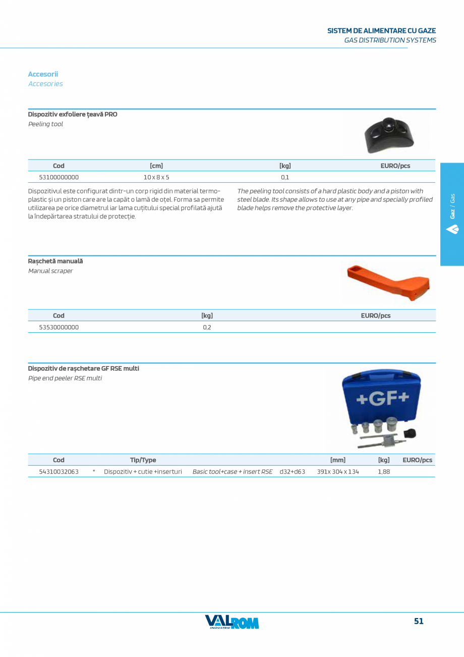 Pagina 51-Sistem complet pentru rețele de transport și distribuție gaze naturale VALROM VALGasio Catalog,...