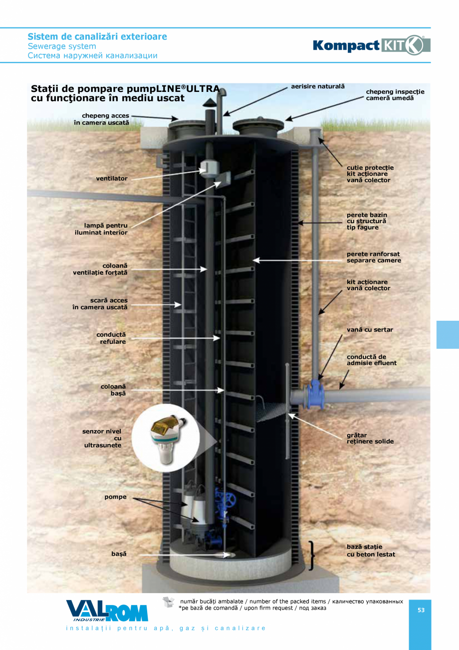 Pagina 53-Sistem de canalizari exterioare VALROM SN2÷SN8, SN10, PE100RC, PE100RC, cu acoperire...