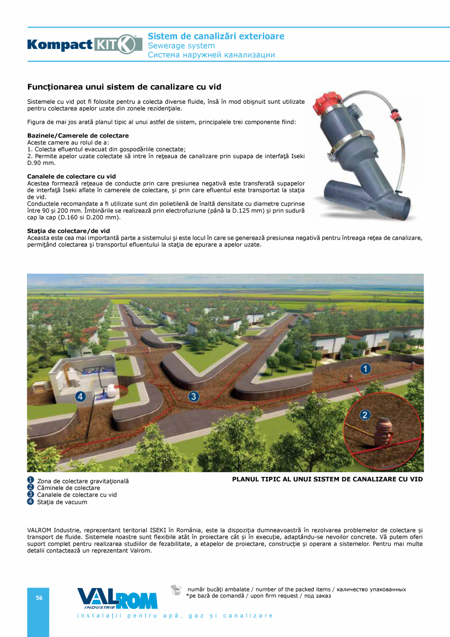 Pagina 56-Sistem de canalizari exterioare VALROM SN2÷SN8, SN10, PE100RC, PE100RC, cu acoperire...
