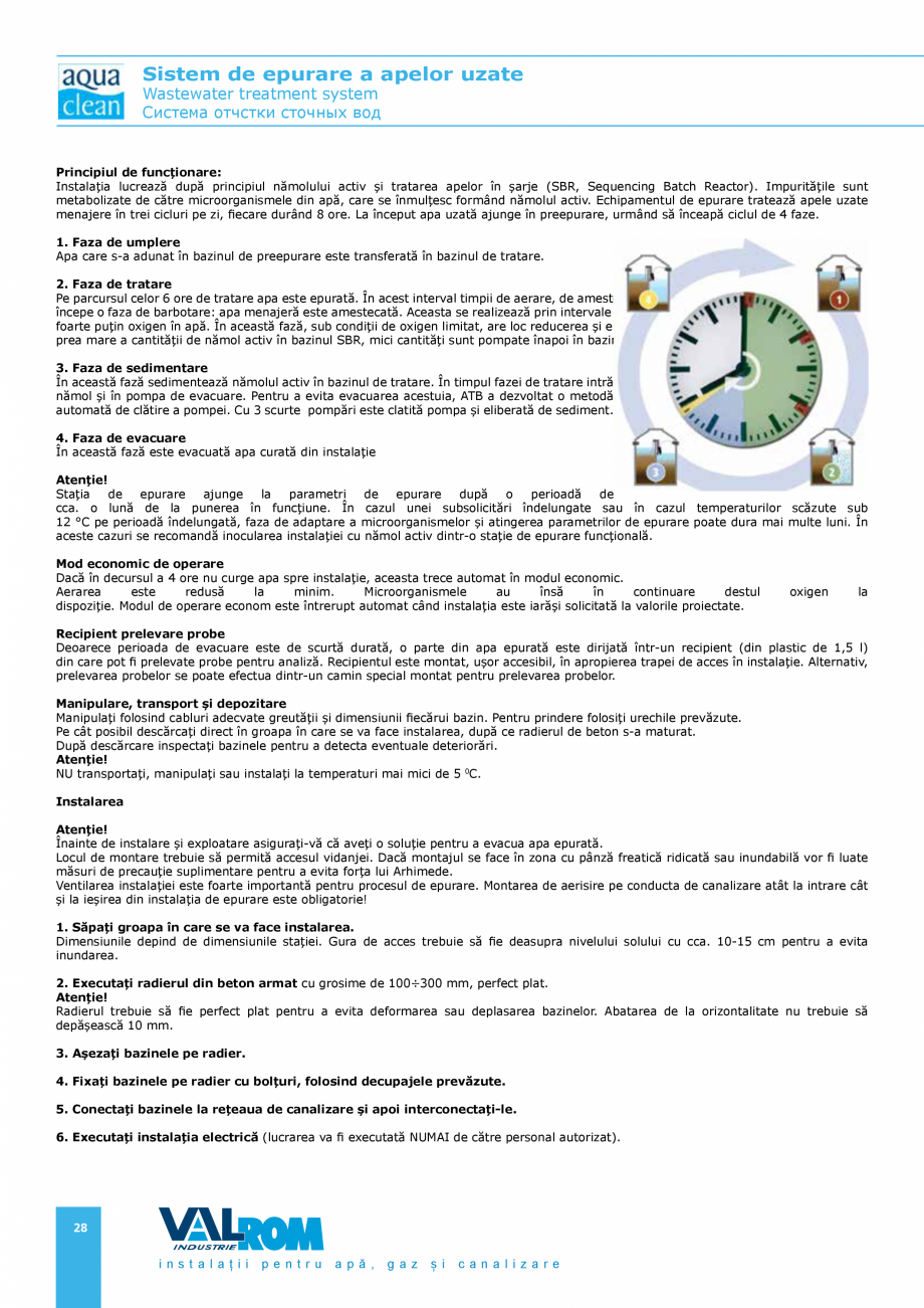 Pagina 27-Sistem de epurare a apelor uzate VALROM AquaClean Catalog, brosura Romana, Engleza tri]

Diametru...