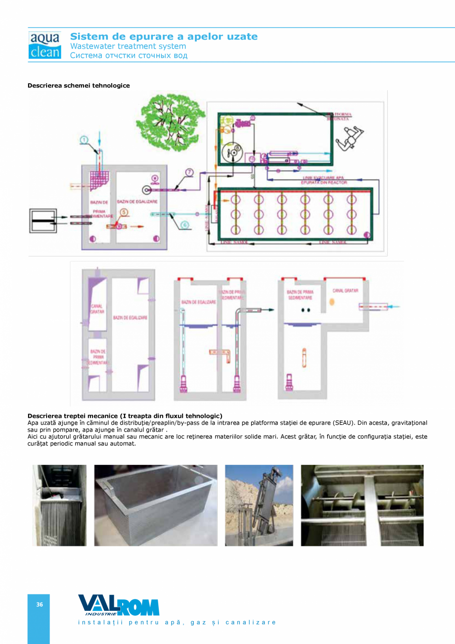 Pagina 36-Sistem de epurare a apelor uzate VALROM AquaClean Catalog, brosura Romana, Engleza  instalare...