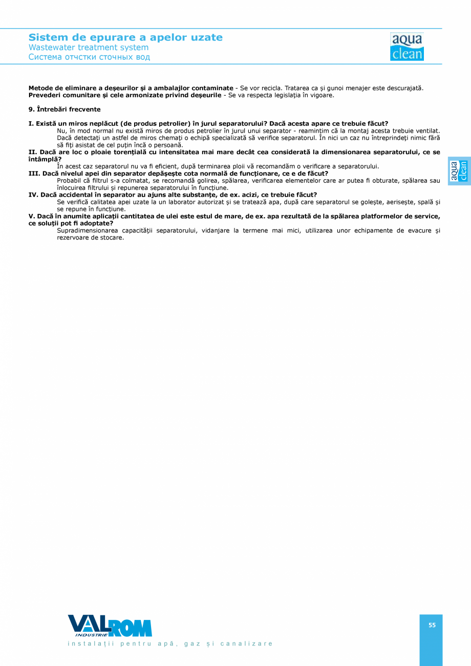 Pagina 55-Sistem de epurare a apelor uzate VALROM AquaClean Catalog, brosura Romana, Engleza onali
crește...