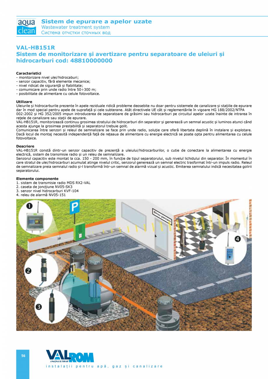 Pagina 56-Sistem de epurare a apelor uzate VALROM AquaClean Catalog, brosura Romana, Engleza t timp limitați ...
