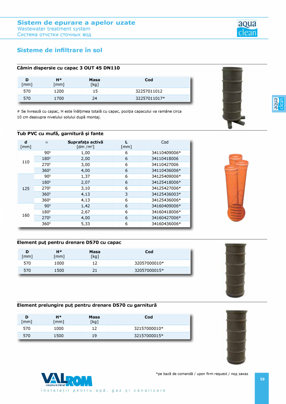 Pagina 59-Sistem de epurare a apelor uzate VALROM AquaClean Catalog, brosura Romana, Engleza ie și la fiecare...