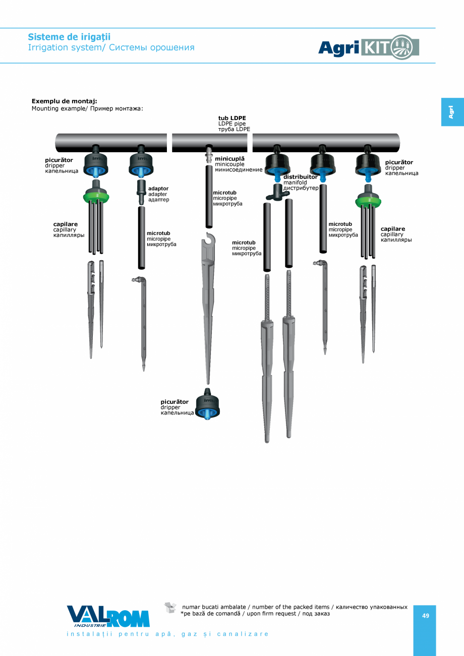 Pagina 49-Sisteme pentru irigatii VALROM AgriKIT Catalog, brosura Engleza, Romana, Rusa 
155

44511110090
...