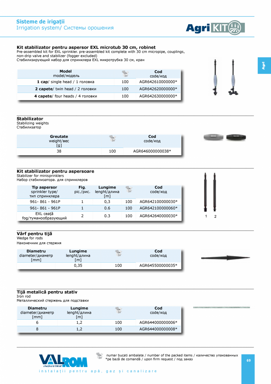 Pagina 69-Sisteme pentru irigatii VALROM AgriKIT Catalog, brosura Engleza, Romana, Rusa 5
2,00
3,15
5,00
8,00
...