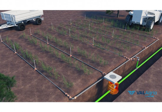 Sistem de irigatii pentru suprafete agricole VALROM